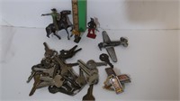Vintage Misc Lot-4 Miniature Cast Iron Toys,