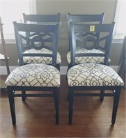 X4 UPHOLSTED CUSHIONED CHAIRS