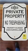 METAL NO TRESSPASSING SIGNS