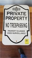 METAL NO TRESSPASSING SIGNS