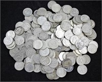 Two Hundred Franklin Roosevelt  90% Silver Dimes