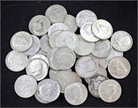 40 Kennedy 1964 90% Silver Half Dollars