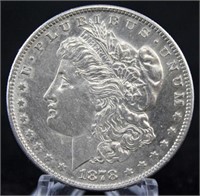1878 S Morgan Silver Dollar with Errors