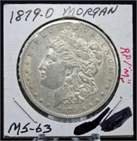 1879 O Morgan Silver Dollar Error Coin