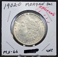 1902 O Morgan Silver Dollar with Errors