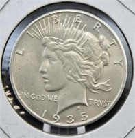 1935 S Peace Silver Dollar Error Coin