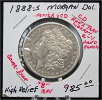 1888 S Morgan Silver Dollar Error Coin