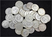 Two Rolls (40) 1964 Kennedy Silver Half Dollars