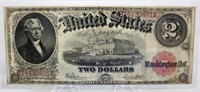 1917 Red Seal Two Dollar Note