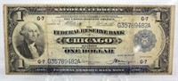 1918 Federal Reserve Bank of Chicago $1 Note