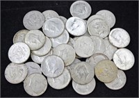 40 Kennedy 1964 90% Silver Half Dollars