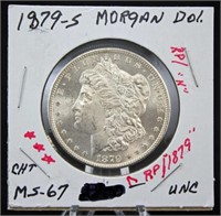 1879 S Morgan Silver Dollar Error Coin