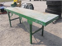 Metal Work Bench With Vise