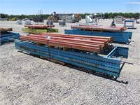 Pallet Racking, 4 Uprights and 12 Cross Beams