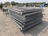 Large Lot of Assorted Chain Link Fence Panels