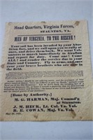 Print of The Men of Virginia Recruiting Poster
