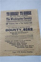 Print of the Washington Calvary Recruiting Poster