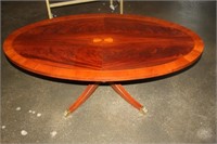 Vintage Coffee Table with Claw Feet 52 x 30 x 17H