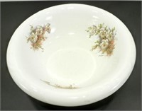 * Old Wash Basin Flowered Bowl - Made of