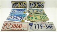 7 Pairs of License Plates - 2 Sets of Handicap