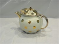 Hall China Windshield teapot - Ivory Gold Label