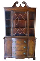 Antique Mahogany China Cabinet/Bookcase