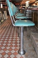Bar Stools, Stainless Steel w/Padded Seat & Back