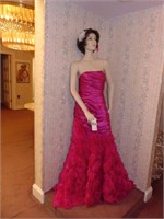 Mannequin with Bridesmaid dress by