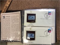BINDER W/200 HISTORIC STAMPS OF AMERICA