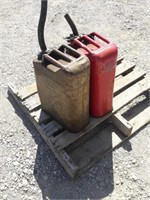 2 military style gas cans