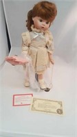 Brinn's 1991 doll with box and COA