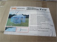 New/Unused 8FTx10FT Twin Wall Green,