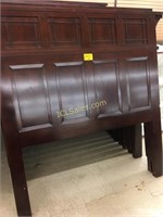 Headboard, queen size, dark stained mahogany