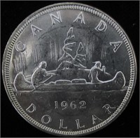 CAD 1962 $1 Coin 80% Silver 20% Copper