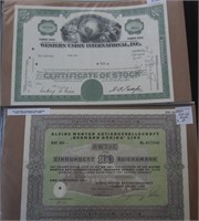 1967 Western Union 10 Common Shares &