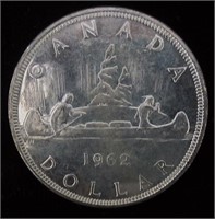 CAD 1962 $1 Coin 80% Silver 20% Copper
