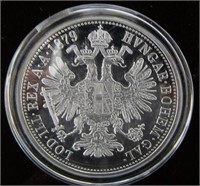 1879 Austria Coin 1 Florin Franc Avstriae
