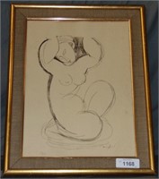 Amedeo Modigliani Numbered Litho, "Nude"