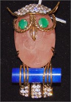Iradj Moini Owl Pin.