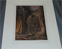 Ernst Fuchs, "Seth" Signed Color Etching