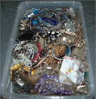Tub of Costume Jewelry.