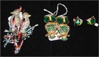 Coro.  Duette Pin(s)  and Earrings