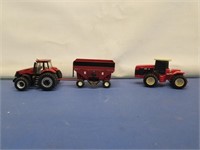 1/64" Case Tractor, Brent GrainCart, Versatile Tra