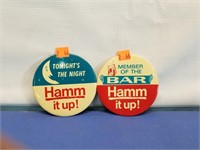 2 Hamm's Beer Pins