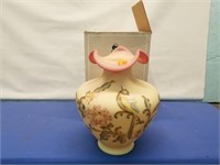 Fenton #835 Handpainted Bird & Floral Vase