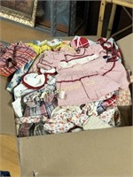 BOX VINTAGE DOLL CLOTHES FROM THE 20'S-30'S