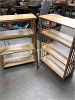TWO FOLDING BOOKCASES (CHOICE)