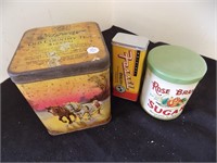 3 Tin Lot inc Vintage Ridgeway Tea