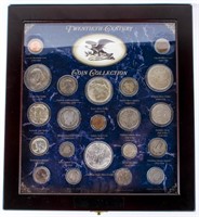 Coin Twentieth Century Coin Type Set in Frame