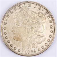 Coin 1884-S  Morgan Silver Dollar  Very Fine